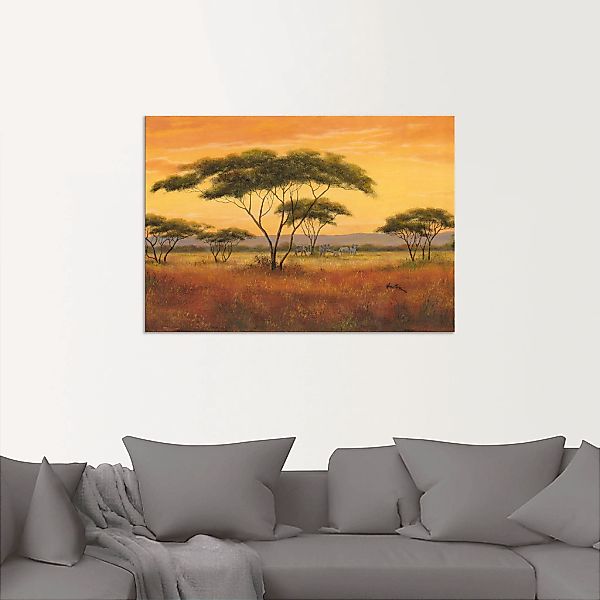 Artland Wandbild »Afrikalandschaft«, Afrika, (1 St.), als Alubild, Outdoorb günstig online kaufen