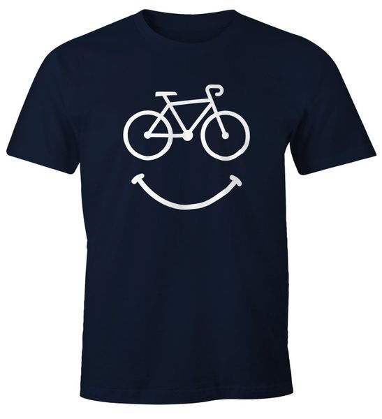 MoonWorks Print-Shirt Fahrrad Herren T-Shirt Smile günstig online kaufen