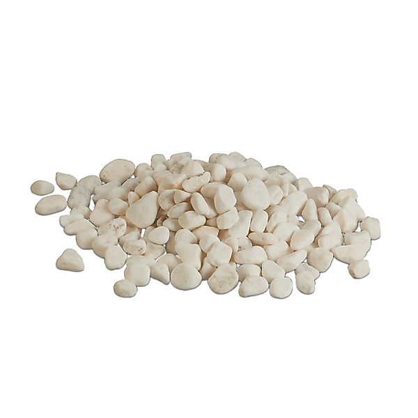 relaxdays Dekosteine Marmorkies weiß 25-40 mm günstig online kaufen