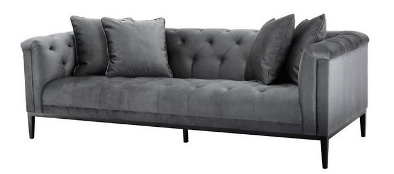 Casa Padrino Sofa Luxus Sofa Grau - Wohnzimmer Möbel günstig online kaufen