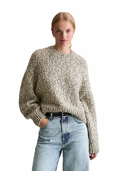Marc OPolo DENIM Rundhalspullover "aus Schurwolle-Alpakawolle-Mix" günstig online kaufen