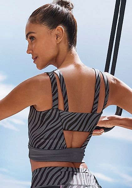 LASCANA ACTIVE Crop-Top Sporttop mit Cut-Outs günstig online kaufen