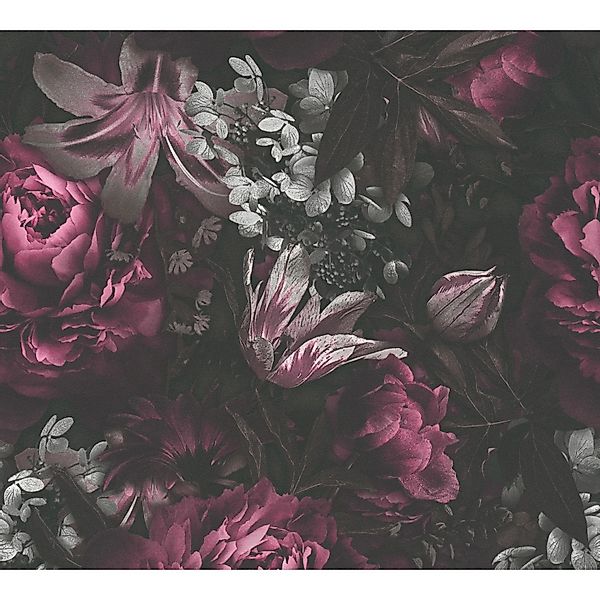 Bricoflor Lila Tapete mit Blumen Nostalgisch Vintage Blumentapete aus Vlies günstig online kaufen