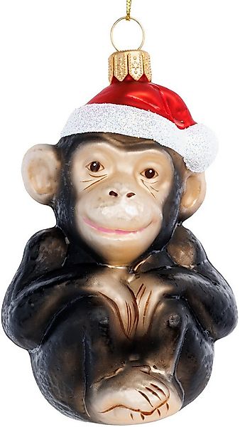 SIKORA Christbaumschmuck Schimpanse Besondere Weihnachtskugel Glas Figur An günstig online kaufen