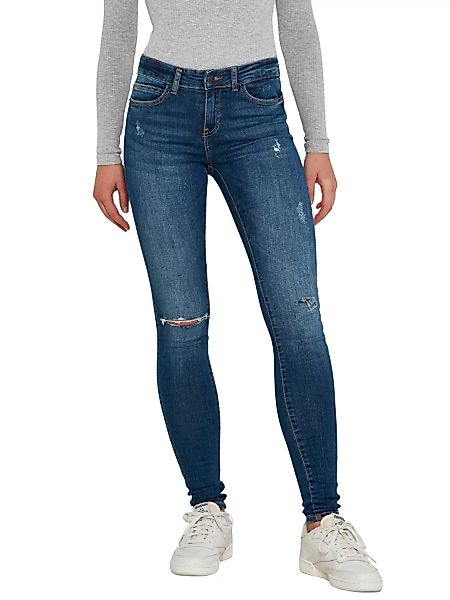 Noisy May Damen Jeans NMLUCY NW AZ155MB - Skinny Fit - Blau - Medium Blue D günstig online kaufen