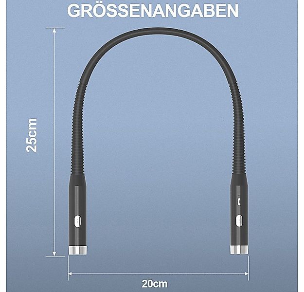 Merry 2024 LED Leselampe LED Hals Leselampe Buch,Hals-Leseleuchte,Leselicht günstig online kaufen