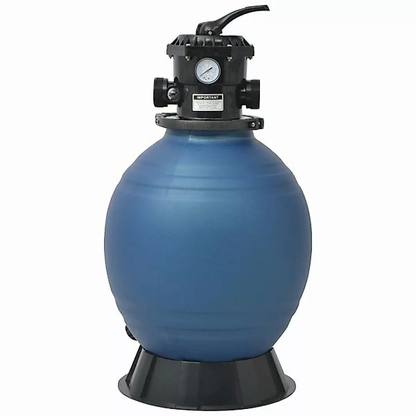 Pool-sandfilter Mit 6-wege-ventil Filterkessel Blau 460 Mm günstig online kaufen