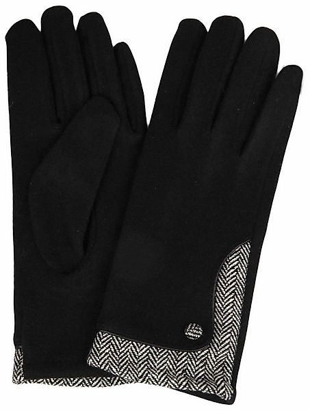 Capelli New York Strickhandschuhe mit Fischgrätmuster günstig online kaufen