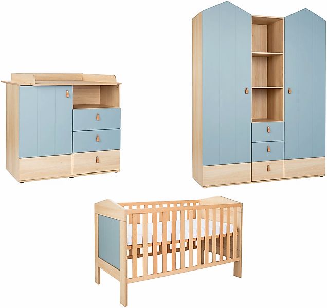 arthur berndt Babyzimmer-Komplettset "Babyzimmer-Set "Roofy" 3-teilig mit 2 günstig online kaufen