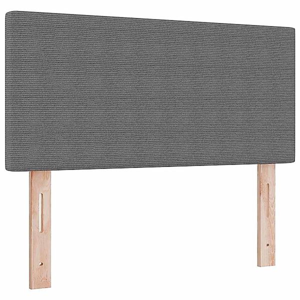 vidaXL LED Kopfteil mit LED-Streifenleuchten Hellgrau 100 cm Stoff 3338021 günstig online kaufen