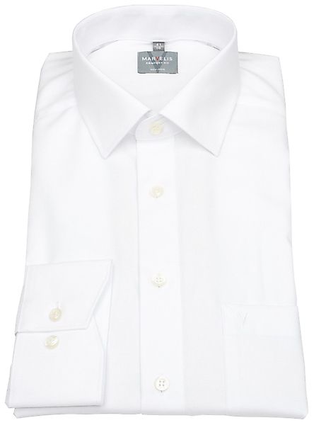 MARVELIS Businesshemd Comfort Fit bügelfrei Kentkragen günstig online kaufen