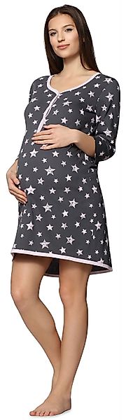 Be Mammy Umstandsnachthemd Damen Umstands Nachthemd günstig online kaufen