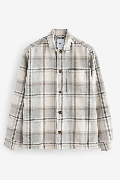Next Hemdjacke Karierte Hemdjacke aus Wollmischung günstig online kaufen