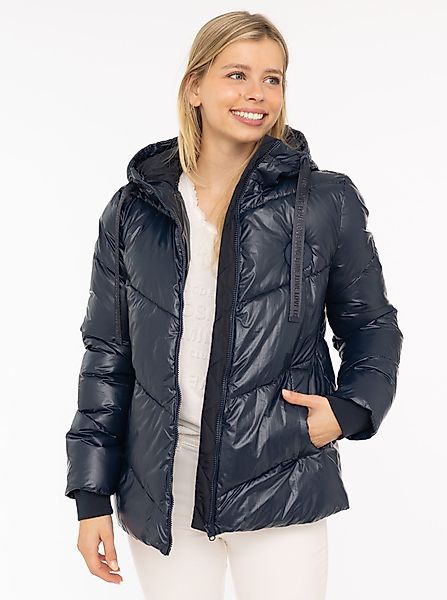 Zwillingsherz Steppjacke ""Zwillingsherz"" mit Kapuze glänzend, Kapuze, Her günstig online kaufen