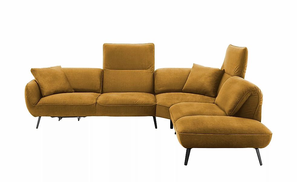 pop Ecksofa  Ventus ¦ gelb ¦ Maße (cm): B: 304 T: 246.0 Polstermöbel > Sofa günstig online kaufen