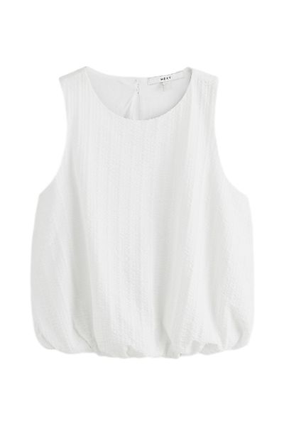 Next Shirttop Ärmelloses Top mit Ballonsaum günstig online kaufen