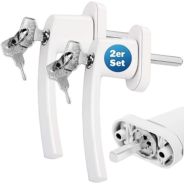 monzana Fenstergriff, 8x, Abschließbar Edelstahl 35mm Stiftlänge Fensterbes günstig online kaufen