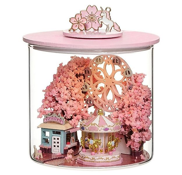 Cute Room 3D-Puzzle Puppenhaus Miniatur DIY Modellbausatz Kirschblüten, Puz günstig online kaufen