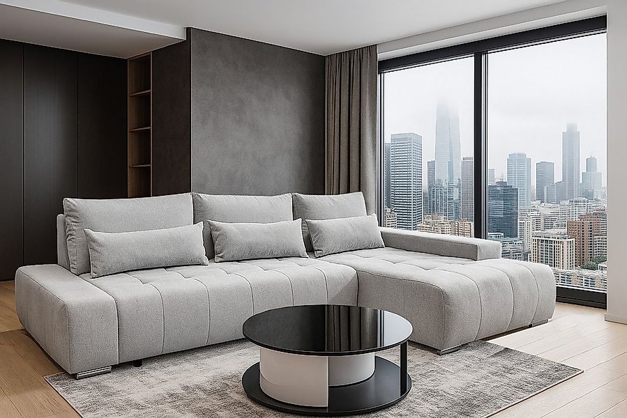 storez24 Ecksofa Kelly, mit Bettkasten und Schlaffunktion, L-Form, bequem günstig online kaufen