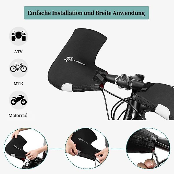 ROCKBROS Motorradhandschuhe Lenkerstulpen Lenker Handschuhe für Fahrrad Mot günstig online kaufen