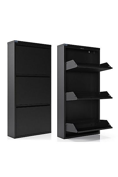 Kaufexpress GmbH Schuhschrank Schuhregal Metall 2–5 Klappen – schmal, monti günstig online kaufen