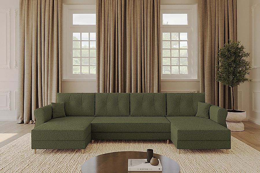 ALTDECOR Wohnlandschaft APOL-U, Couch mit Schlaffunktion, günstig online kaufen