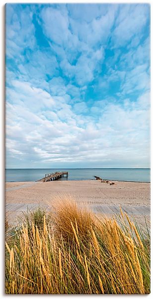 Artland "Rettin Strandidylle an der Ostsee" Gewässer 1 Stk. tlg. auf Holzra günstig online kaufen