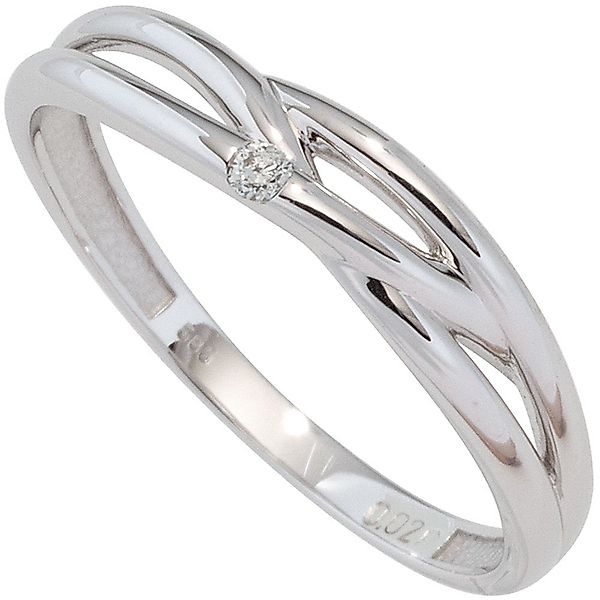 Schmuck Krone Goldring Damenring mit Brillant, günstig online kaufen