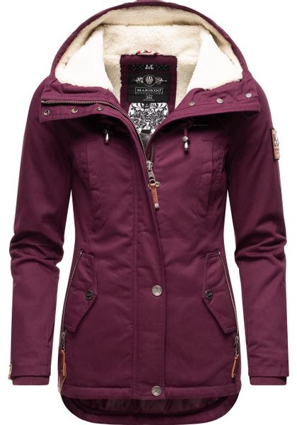 Marikoo Winterjacke "Bikoo" mit Kapuze sportliche Damen Outdoor Baumwolljac günstig online kaufen
