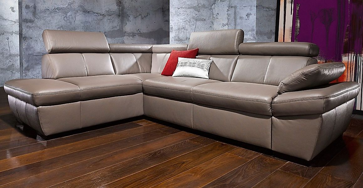 exxpo - sofa fashion Ecksofa "Salerno, Funktionssofa, hoher Sitzkomfort, Br günstig online kaufen
