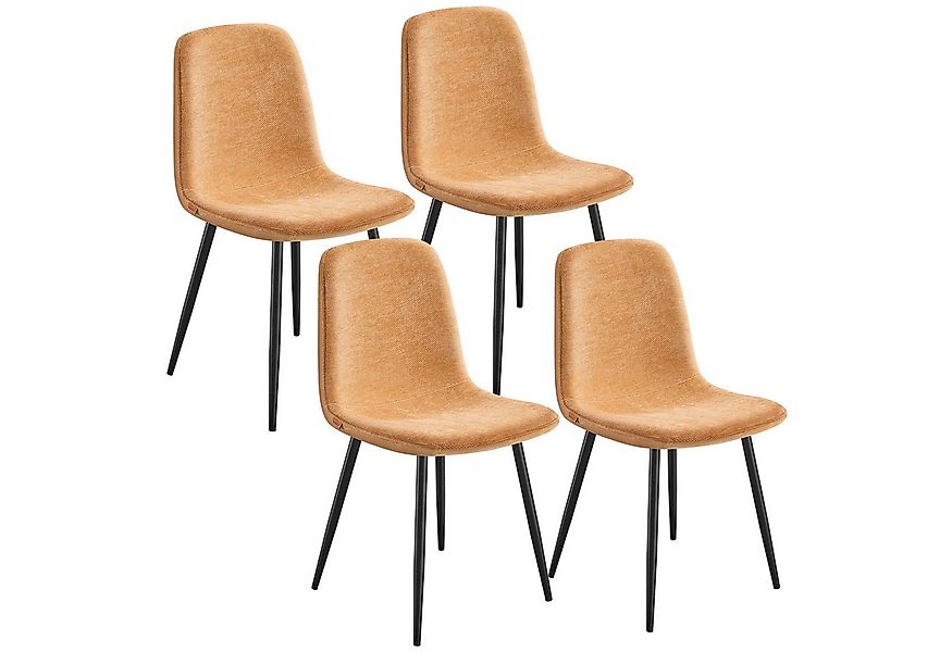 VASAGLE Esszimmerstuhl Metallbeine, verstellbare Füße, pflegeleicht (4 St), günstig online kaufen