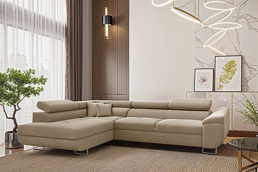 Fun Möbel Ecksofa Schlafsofa Sofa CARMELO günstig online kaufen