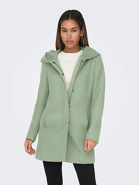 ONLY "ONLSEDONA LIGHT COAT OTW NOOS" mit Kapuze Materialmix günstig online kaufen