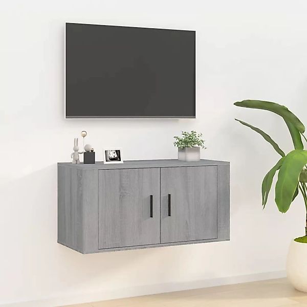 Vidaxl Tv-wandschrank Grau Sonoma 80x34,5x40 Cm günstig online kaufen