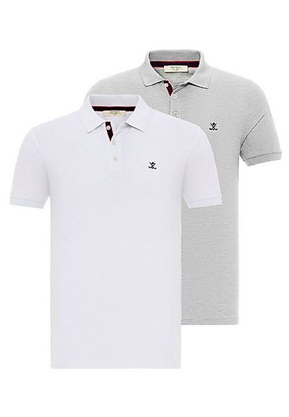 Antioch  T-Shirts & Poloshirts Beau Polo Neck 2 Pack Regular Fit T-Shirt günstig online kaufen