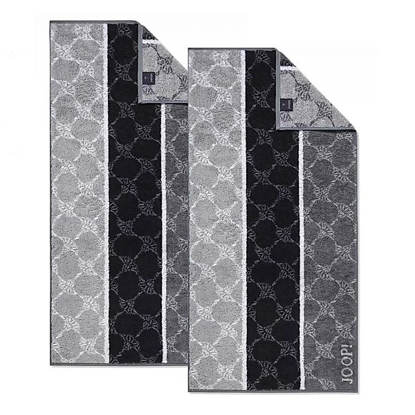 JOOP! Handtuch 2 Stück Joop! Handtuch 1657-97 Cornflower Stripes Schwarz 50 günstig online kaufen