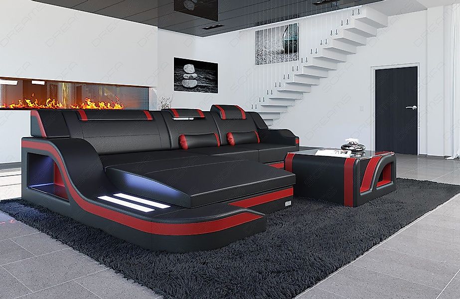 Sofa Dreams Ecksofa Ledersofa Palermo L günstig online kaufen
