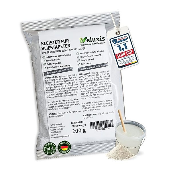 Veluxis Kleister Veluxis® Vliestapetenkleister, (1-tlg), Starke Klebkraft, günstig online kaufen