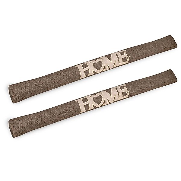 Beautissu Tuuli HE Zugluftstopper 8x100cm Braun 2tlg günstig online kaufen