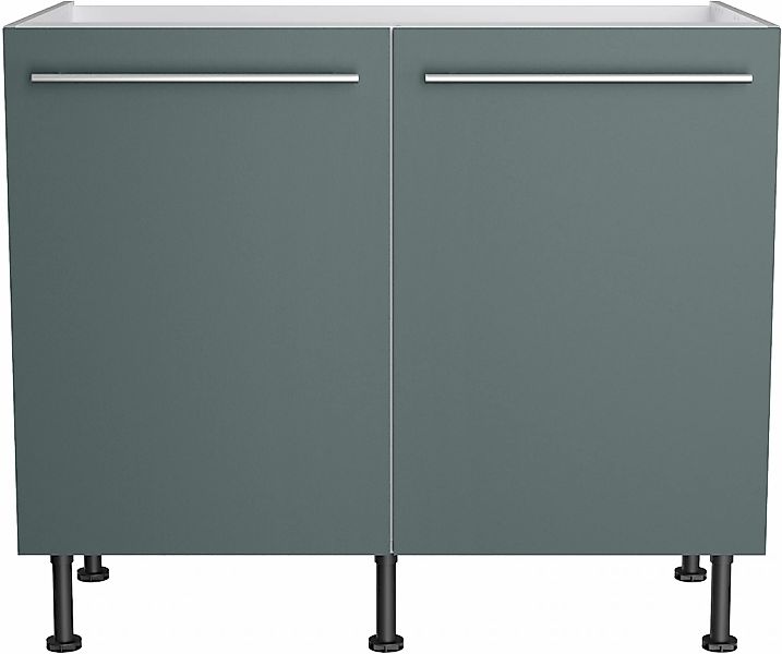 KOCHSTATION Spülenschrank "KS-Bern2", Breite 100 cm, 2 Türen günstig online kaufen