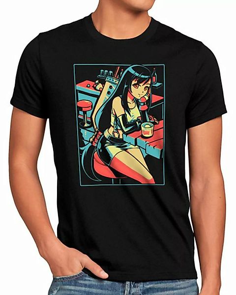 style3 Print-Shirt Herren T-Shirt Nibelheim Girl final fantasy 7 VII chocob günstig online kaufen