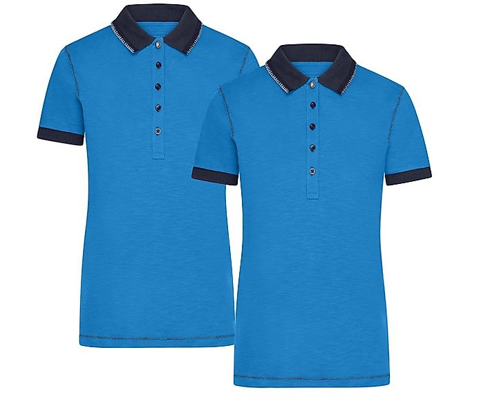 James & Nicholson Poloshirt Doppelpack Damenpoloshirt günstig online kaufen