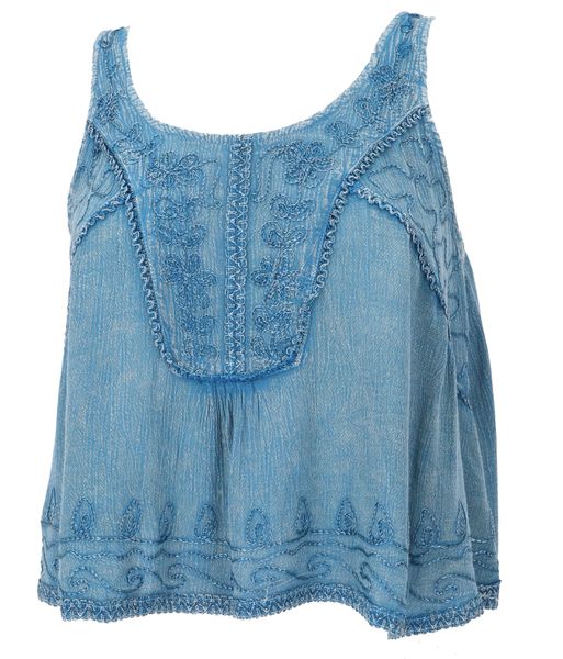 Guru-Shop T-Shirt Besticktes Top Boho chic, günstig online kaufen