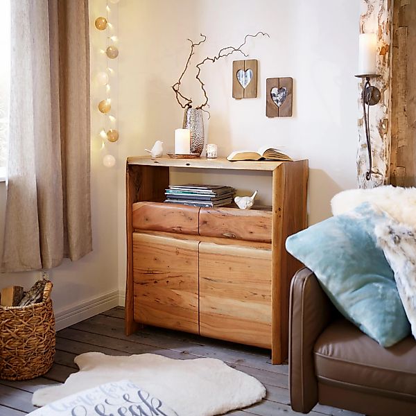 SIT Kommode "Albero", massive Akazie, mit Baumkante günstig online kaufen
