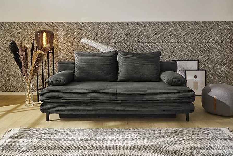 Bettsofa Funktionssofa mit Bettfunktion inkl. Stauraum und Kissen Rücken ec günstig online kaufen