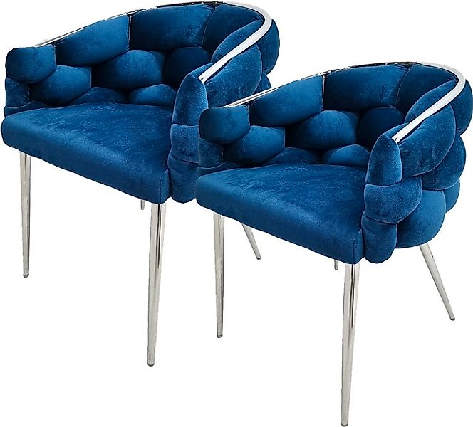 Kayoom Polsterstuhl »Stuhl Grace 125 2er-Set, Gestell aus Eisen, bequem gep günstig online kaufen