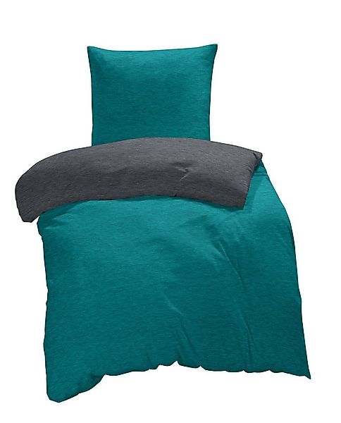 One Home Bettwäsche Melange, Flanell, 4 teilig, modern meliert, Baumwolle k günstig online kaufen