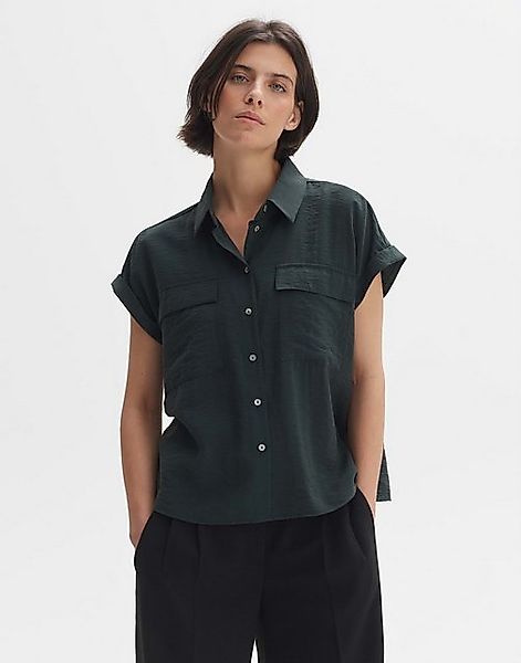 OPUS Kurzarmbluse Hemdbluse FITARA Boxy Fit aus ECOVERO™ Viskose Mix günstig online kaufen