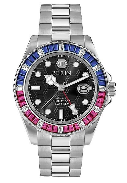PHILIPP PLEIN Quarzuhr GMT-I CHALLENGER BAGUETTES, (1-tlg), Quarz-Analoguhr günstig online kaufen