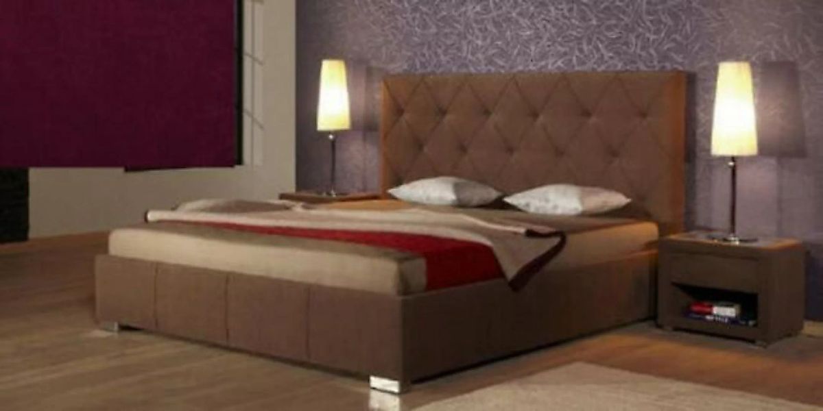 JVmoebel Bett Designer Doppelbett Bett Schlafzimmer Ehebett BORDEAUX - SOFO günstig online kaufen